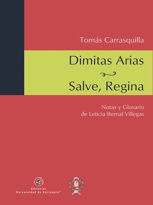 cover image of Dimitas Arias / Salve, Regina